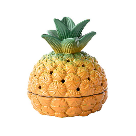 Ceramic pineapple shaped incense burner For Home Aroma